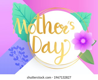 Mother's Day Calligraphy with flower