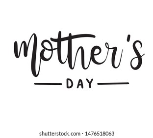 Mother's day calligraphy hand lettering vector 