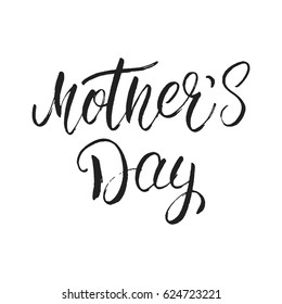 Mother's Day calligraphy. Lettering design for Mothers Day Holiday.