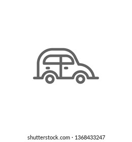 mothers day car outline icon. Element of mothers day illustration icon. Signs and symbols can be used for web, logo, mobile app, UI, UX on white background