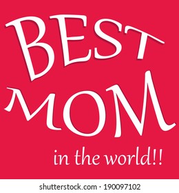 Mother's day card.