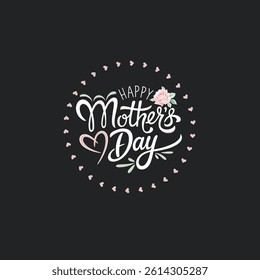 Mothers Day Card Design Elegant Typography and Floral Details
Greeting Card Typography for Mothers Day with Vintage Colors