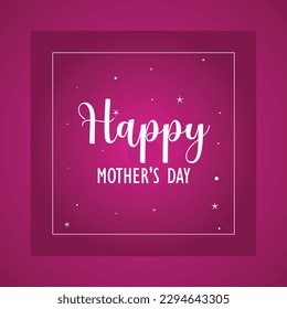 Mother's day card design and social media post