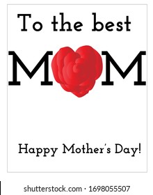 Mother's Day card. Vector.
Mother's Day is a celebration honouring the mother of the family
and motherhood, maternal bonds. Can be used as postcard, poster,
banner. Vector white background isolated.