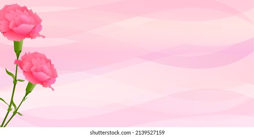 Mother's Day Carnation Spring Background