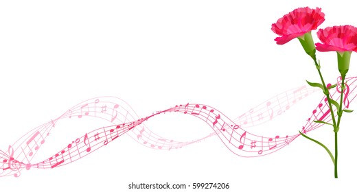 Mother's Day Carnation Spring background