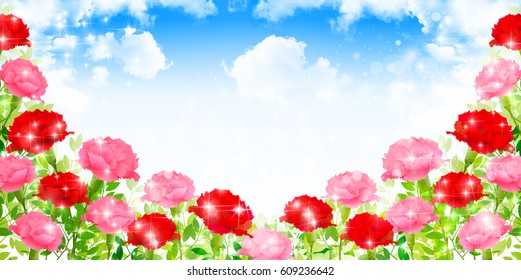 Mother's Day Carnation Spring background