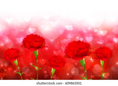 Mother's Day Carnation Spring background