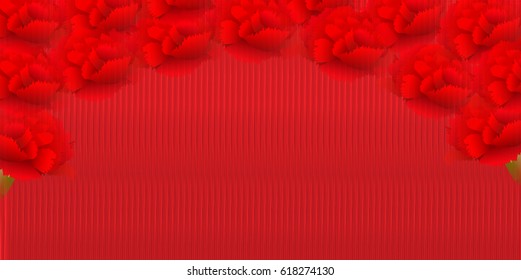 Mother's Day Carnation Spring background