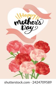 Mother's Day Carnation Vector POP