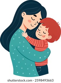 Mothers day celebration with beautiful white background design