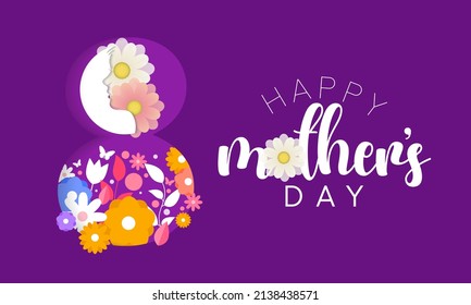 Mother's Day is a celebration honoring the mother of the family, as well as motherhood, maternal bonds, and the influence of mothers in society. It is held on the second Sunday of May. vector art
