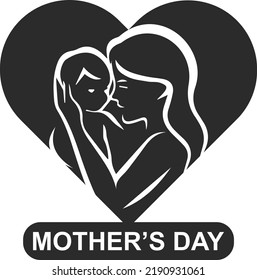 Mother's day celebration symbol vector