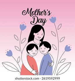 Mothers Day Celebration Vector Illustration Elegant Design Free Download 