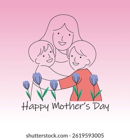 Mothers Day Celebration Vector Illustration Elegant Design Free Download 