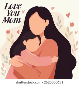 Mothers Day Celebration Vector Illustration Elegant Design Free Download