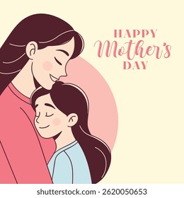 Mothers Day Celebration Vector Illustration Elegant Design Free Download