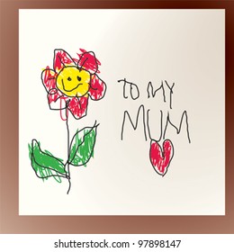 Mother's day / Child's drawing