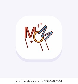Mother's day colorful icon with light background vector 