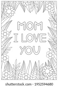 Coloring Pages Mothers Day Images Stock Photos Vectors Shutterstock
