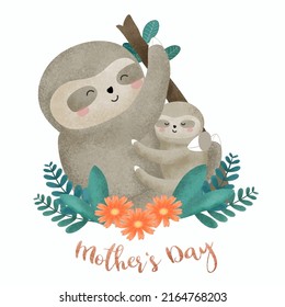 Mother's Day concept expresses the love and bond between mother and child. It is important for every country in the world. Vector element for greeting card and artwork design 