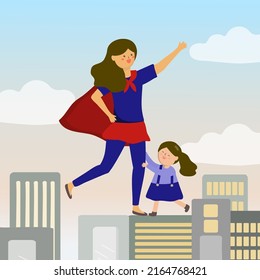 Mother's Day concept expresses the love and bond between mother and child. It is important for every country in the world. Vector element for greeting card and artwork design 