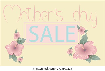 Mother's day  coupon, banner beautiful