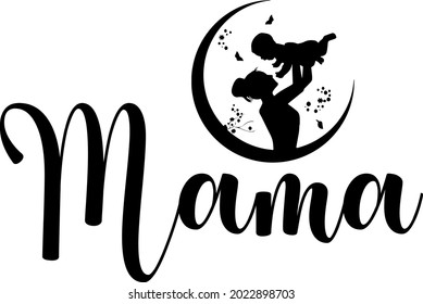 Mother's day creative svg design