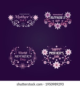 Mothers day design bundle vector use for t-shirt or other template 