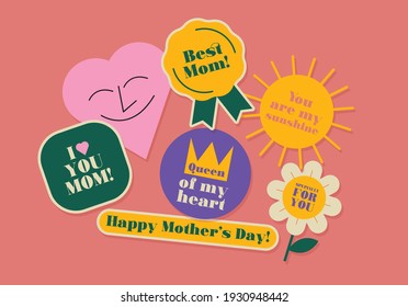 mother's day design template vector and illustration