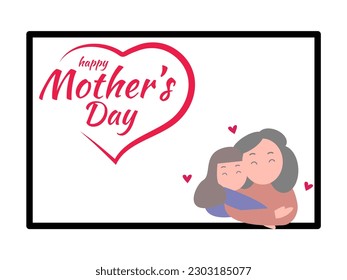 Mothers day design that can use for card printing, design, digital download, ecards and many more - Shutterstock ID 2303185077
