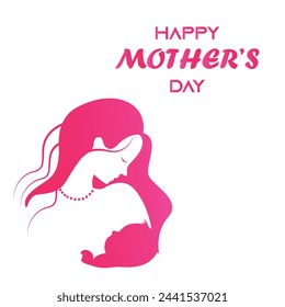 Mothers Day Design. Mothers Day Vector Art Design. EPS10