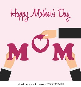 mothers day design, vector illustration eps10 graphic 