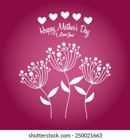 mothers day design, vector illustration eps10 graphic 