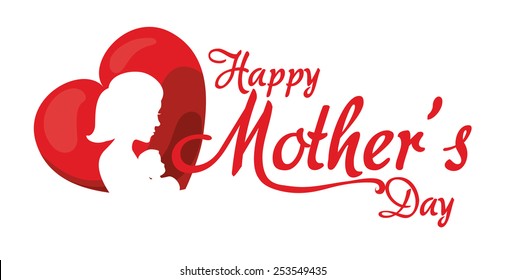 mothers day design, vector illustration eps10 graphic 