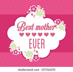 mothers day design, vector illustration eps10 graphic 