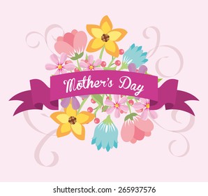 mothers day design, vector illustration eps10 graphic 