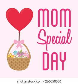 mothers day design, vector illustration eps10 graphic 