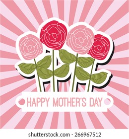 mothers day design, vector illustration eps10 graphic 