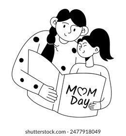  Mothers Day Doodle Mini Illustrations
