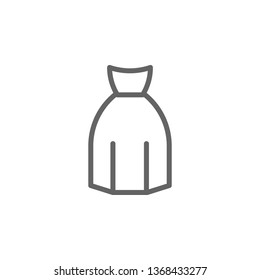 mothers day dress outline icon. Element of mothers day illustration icon. Signs and symbols can be used for web, logo, mobile app, UI, UX on white background