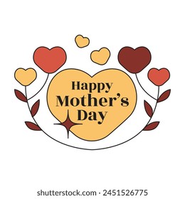 Mother's Day Element Vector Illustration
