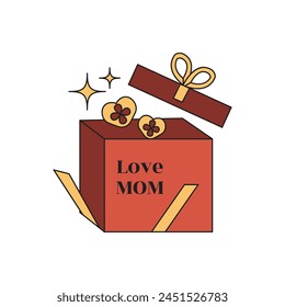 Mother's Day Element Vector Illustration