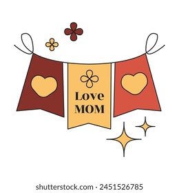 Mother's Day Element Vector Illustration