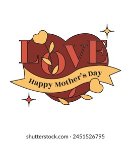 Mother's Day Element Vector Illustration