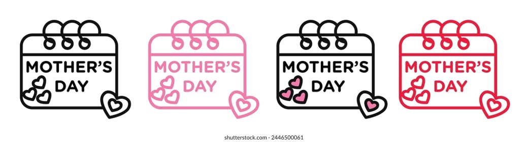 Mothers Day Event Planning Icon Honoring Maternal Celebrations