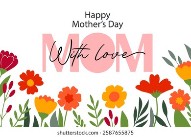 Mother's Day Floral Card - With Love, Mom
Mother's Day Floral Card - With Love, Mom
