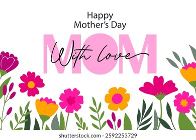 Mother's Day Floral Card - With Love, Mom
Mother's Day Floral Card - With Love, Mom
