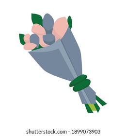 Mothers Day Flower Icon. Vector Design Illustration Sign Logo.