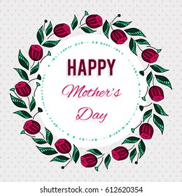 Mother's Day flowers background. Vector